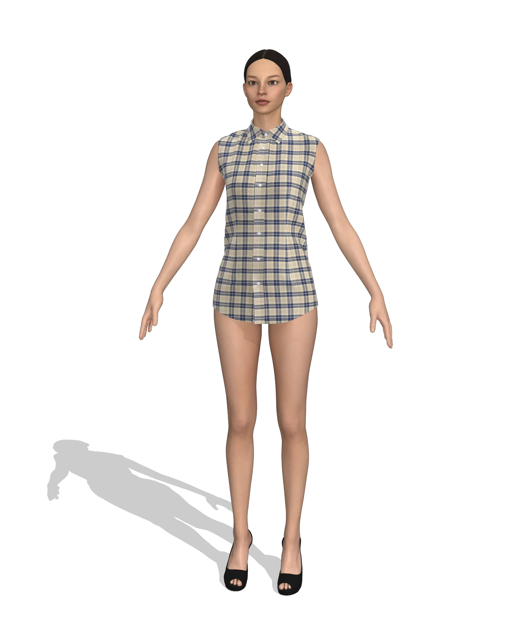 KDscion-p22-sleeveless classic shirt
